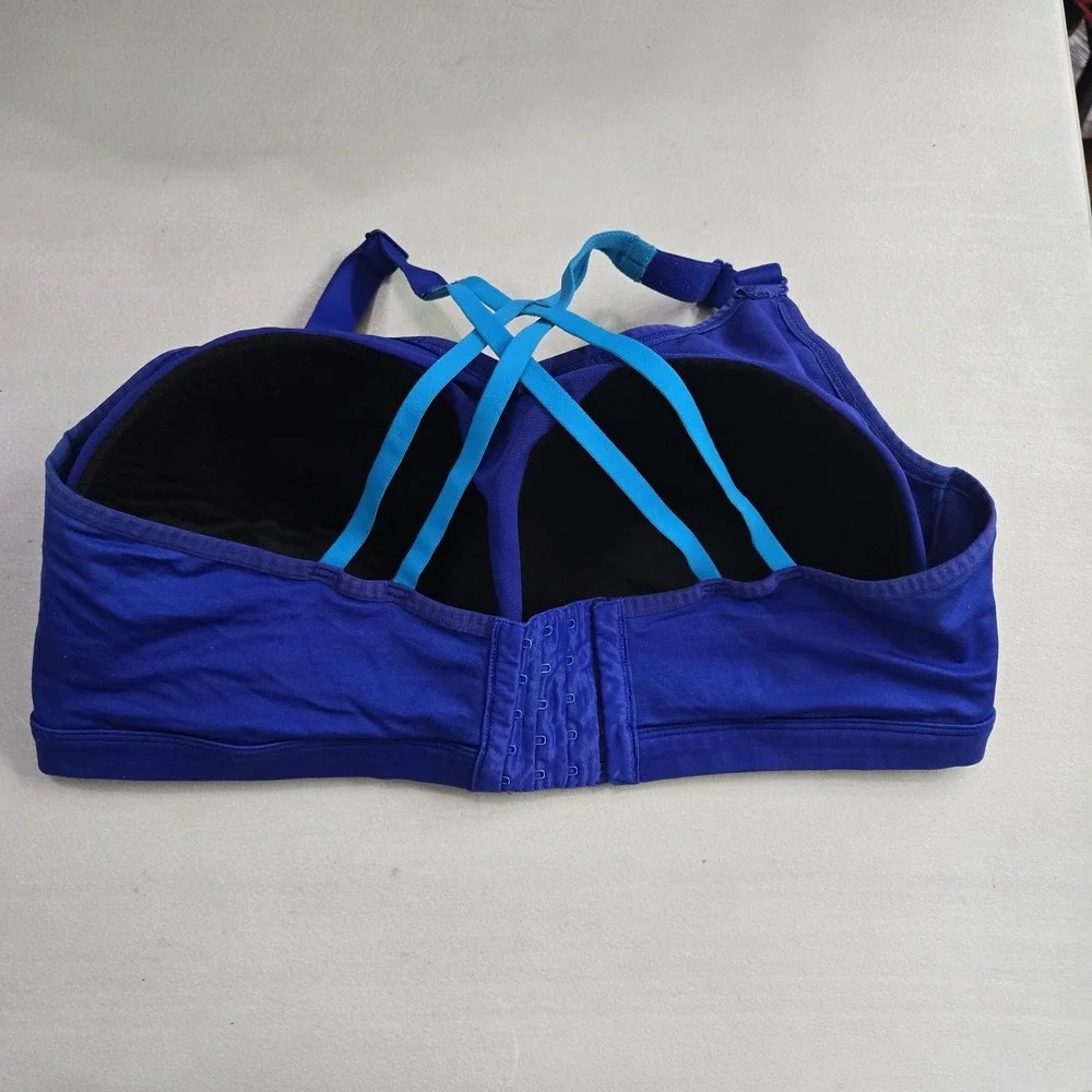 LIVI Women Bra 44D Blue T Shirt Wireless Strap Adjustable Racerback - Picture 9 of 11